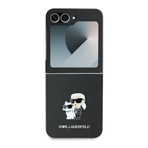 Kup Karl Lagerfeld Samsung Husă KLHCZF6SAPKCNPK Galaxy Z Flip6 Saffiano Metal Pin negru/negru - KLD2131 - {ean13} - Sklep Home Screen