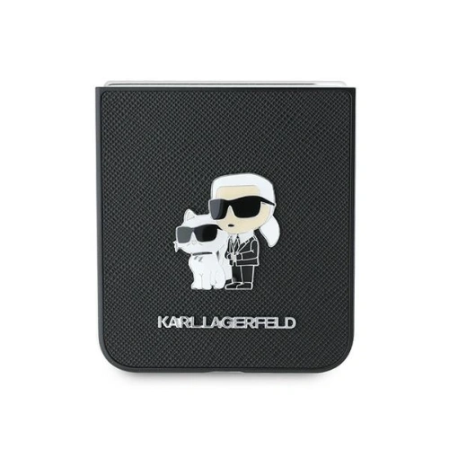 Kup Karl Lagerfeld Samsung Husă KLHCZF6SAPKCNPK Galaxy Z Flip6 Saffiano Metal Pin negru/negru - KLD2131 - {ean13} - Sklep Home Screen