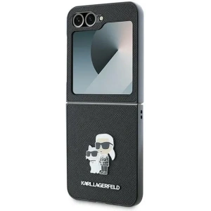 Kup Etui Karl Lagerfeld KLHCZF6SAPKCNPK Samsung Galaxy Z Flip6 Saffiano Metal Pin czarny/black - KLD2131 - {ean13} - Sklep Home Screen