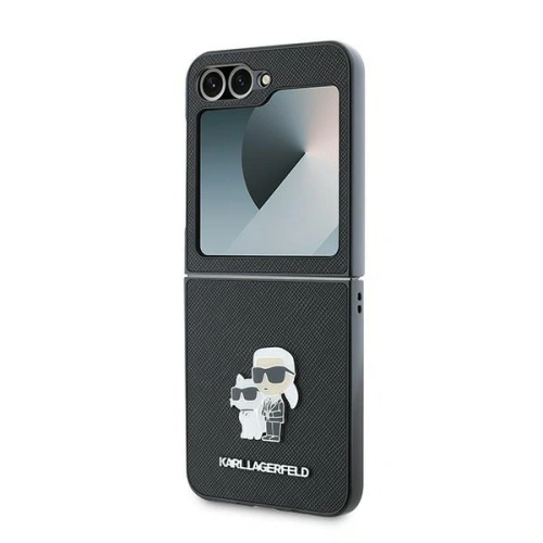 Kup Karl Lagerfeld Samsung Husă KLHCZF6SAPKCNPK Galaxy Z Flip6 Saffiano Metal Pin negru/negru - KLD2131 - {ean13} - Sklep Home Screen