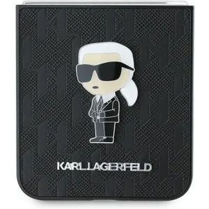 Kup Etui Karl Lagerfeld KLHCZF6SAPKINPK Samsung Galaxy Z Flip6 Saffiano Monogram Ikonik Pin czarny/black - KLD2132 - {ean13} - Sklep Home Screen