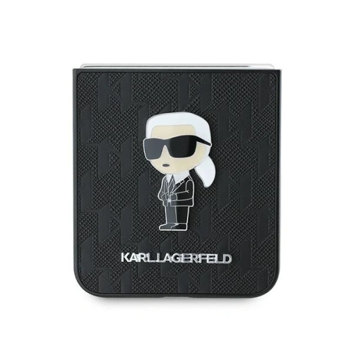 Kup Karl Lagerfeld Samsung Husă KLHCZF6SAPKINPK Galaxy Z Flip6 Saffiano Monogram Iconik Pin negru/negru - KLD2132 - {ean13} - Sklep Home Screen