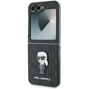 Kup Etui Karl Lagerfeld KLHCZF6SAPKINPK Samsung Galaxy Z Flip6 Saffiano Monogram Ikonik Pin czarny/black - KLD2132 - {ean13} - Sklep Home Screen