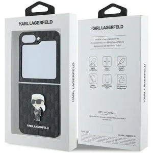 Kup Etui Karl Lagerfeld KLHCZF6SAPKINPK Samsung Galaxy Z Flip6 Saffiano Monogram Ikonik Pin czarny/black - KLD2132 - {ean13} - Sklep Home Screen