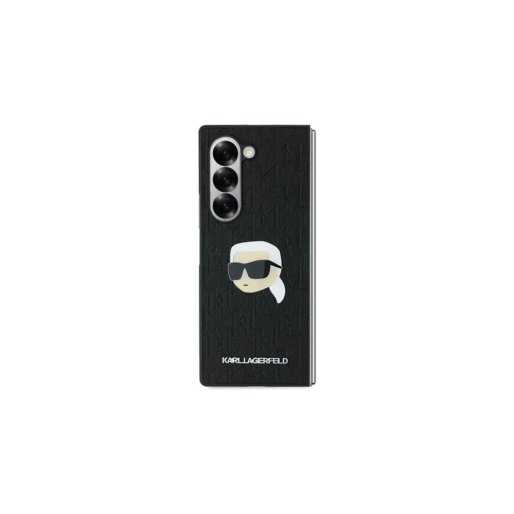 Etui Karl Lagerfeld KLHCZFD6PGKSKIHK Samsung Galaxy Z Fold6 Saffiano Monogram Head Pin czarny/black - Galaxy Z Fold 6 - Karl Lagerfeld