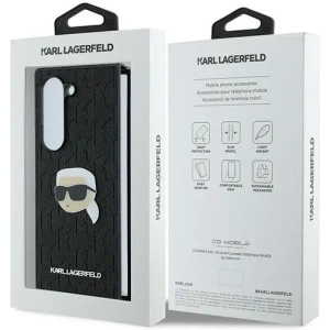 Kup Etui Karl Lagerfeld KLHCZFD6PGKSKIHK Samsung Galaxy Z Fold6 Saffiano Monogram Head Pin czarny/black - KLD2133 - {ean13} - Sklep Home Screen