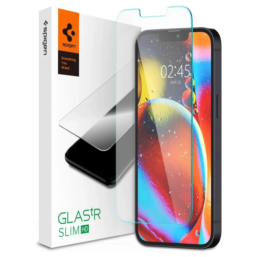 Zestaw Spigen Bundle Pack etui Crystal Flex + szkło Glas.tR Slim HD + uchwyt Style Ring Apple iPhone 14 - iPhone 14 - Spigen