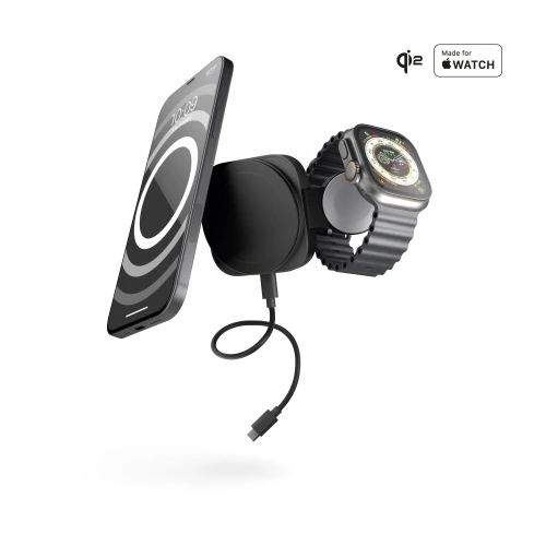Kup Zens Kabelloses 2-in-1-Ladegerät Travel Charger Pro 2 20W MagSafe schwarz - ZENS35 - {ean13} - Sklep Home Screen