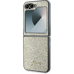 Kup Etui Guess GUHCZF6HGGSHD Samsung Galaxy Z Flip6 4G Glitter Script złoty - GUE3439 - {ean13} - Sklep Home Screen