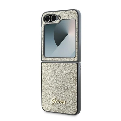Buy Case Guess GUHCZF6HGGSHD Samsung Galaxy Z Flip6 4G Glitter Script gold - GUE3439 - {ean13} - Home Screen Store Europe