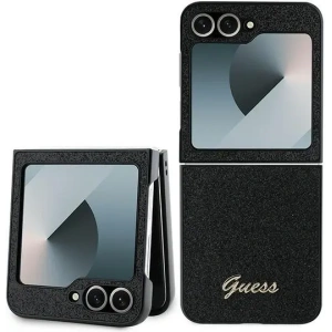 Kup Etui Guess GUHCZF6HGGSHK Samsung Galaxy Z Flip6 4G Glitter Script czarny - GUE3440 - {ean13} - Sklep Home Screen