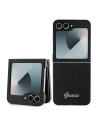 Case Guess GUHCZF6HGGSHK Samsung Galaxy Z Flip6 4G Glitter Script black - Galaxy Z Flip 6 - Guess