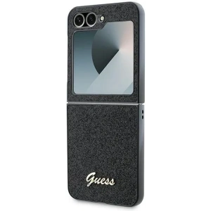 Kup Etui Guess GUHCZF6HGGSHK Samsung Galaxy Z Flip6 4G Glitter Script czarny - GUE3440 - {ean13} - Sklep Home Screen