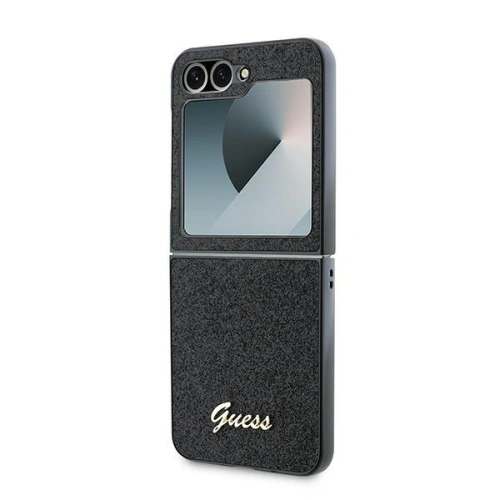 Buy Case Guess GUHCZF6HGGSHK Samsung Galaxy Z Flip6 4G Glitter Script black - GUE3440 - {ean13} - Home Screen Store Europe