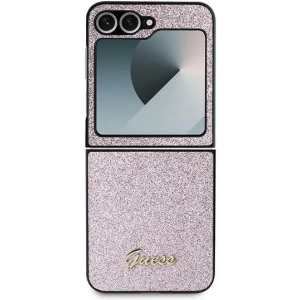 Kup Etui Guess GUHCZF6HGGSHP Samsung Galaxy Z Flip6 4G Glitter Script różowy - GUE3441 - {ean13} - Sklep Home Screen