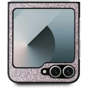 Kup Etui Guess GUHCZF6HGGSHP Samsung Galaxy Z Flip6 4G Glitter Script różowy - GUE3441 - {ean13} - Sklep Home Screen