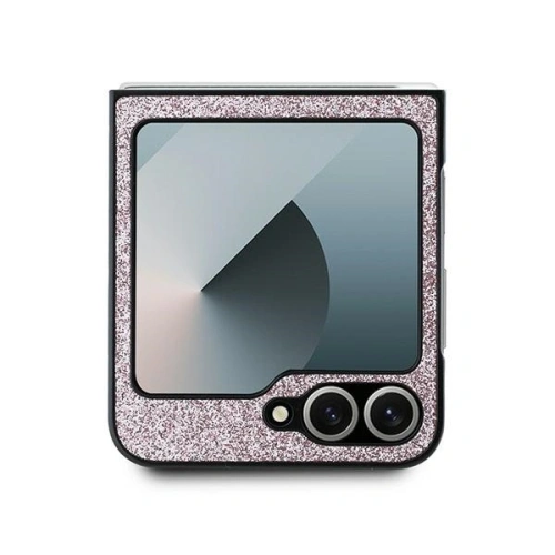 Kup Guess Samsung Husă GUHCZF6HGGSHP Galaxy Z Flip6 4G Glitter Script roz - GUE3441 - {ean13} - Sklep Home Screen