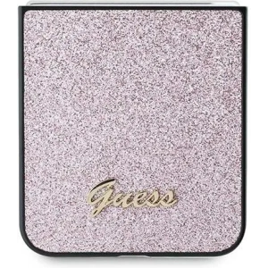 Kup Etui Guess GUHCZF6HGGSHP Samsung Galaxy Z Flip6 4G Glitter Script różowy - GUE3441 - {ean13} - Sklep Home Screen