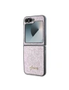 Kup Guess Samsung Husă GUHCZF6HGGSHP Galaxy Z Flip6 4G Glitter Script roz - GUE3441 - {ean13} - Sklep Home Screen