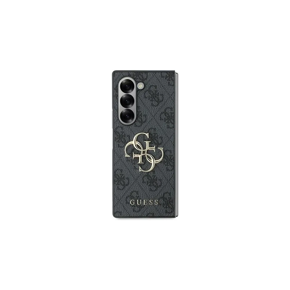 Etui Guess GUHCZFD64GMGGR Samsung Galaxy Z Fold6 Leather 4G Metal Logo czarny - Galaxy Z Fold 6 - Guess