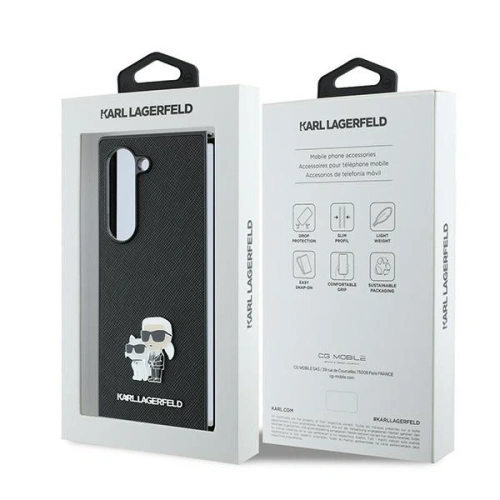 Kup Etui Karl Lagerfeld KLHCZFD6SAPKCNPK Samsung Galaxy Z Fold6 Saffiano Metal Pin czarny - KLD2134 - {ean13} - Sklep Home Screen