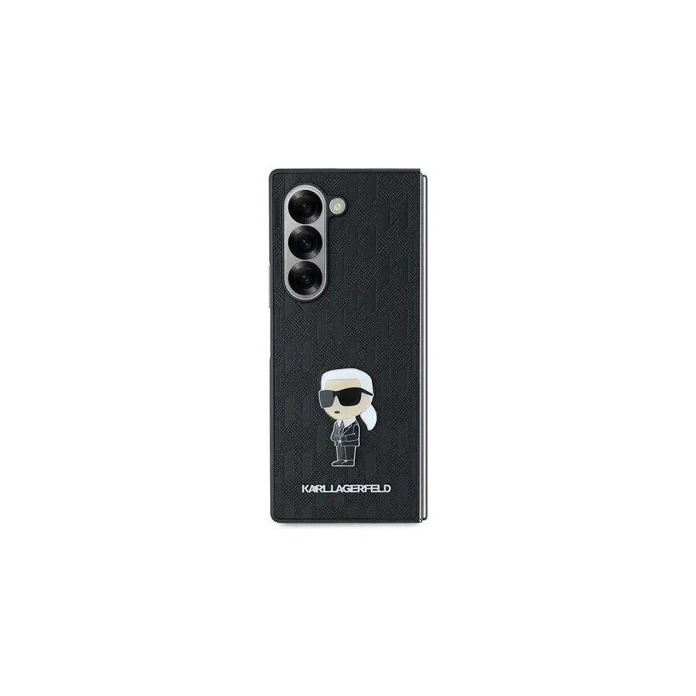 Etui Karl Lagerfeld KLHCZFD6SAPKINPKK Samsung Galaxy Z Fold6 Saffiano Ikonik Pin czarny - Galaxy Z Fold 6 - Karl Lagerfeld