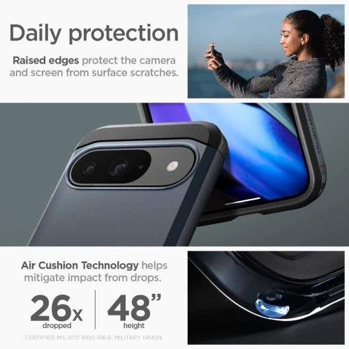 Kup Etui Spigen Tough Armor Google Pixel 9 / 9 Pro Metal Slate - SPN3508 - {ean13} - Sklep Home Screen