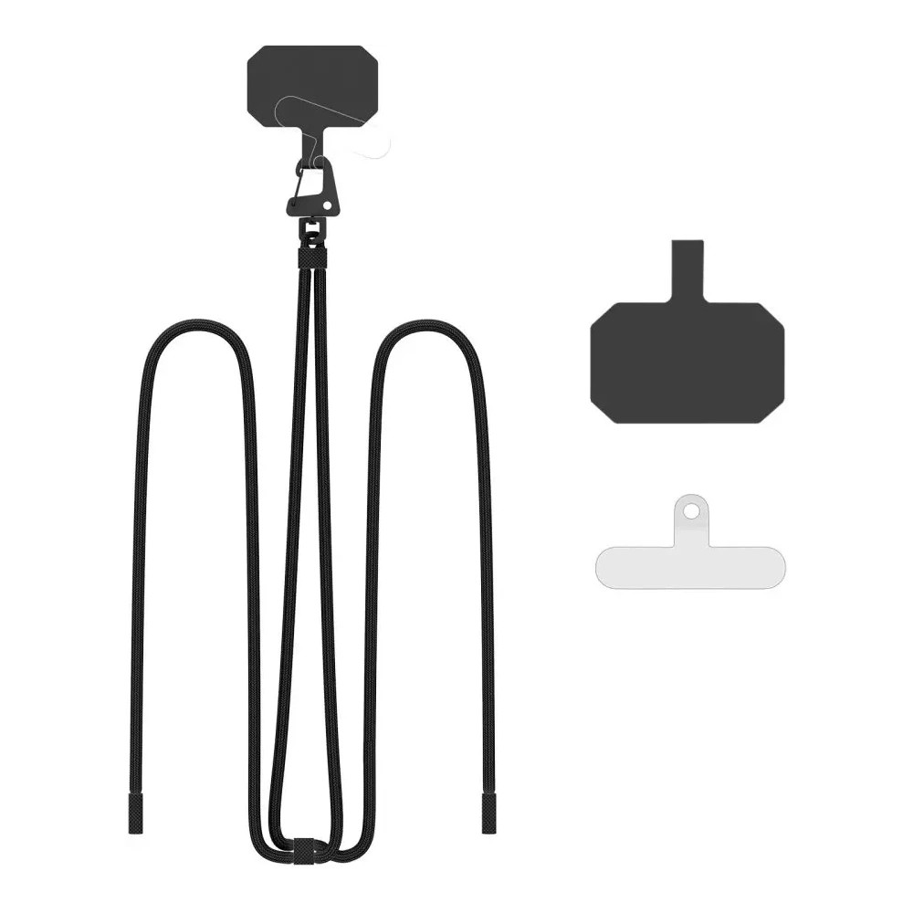 Smycz do telefonu Tech-Protect C5s Rope Crossbody Strap Black - Smycze - Tech-Protect