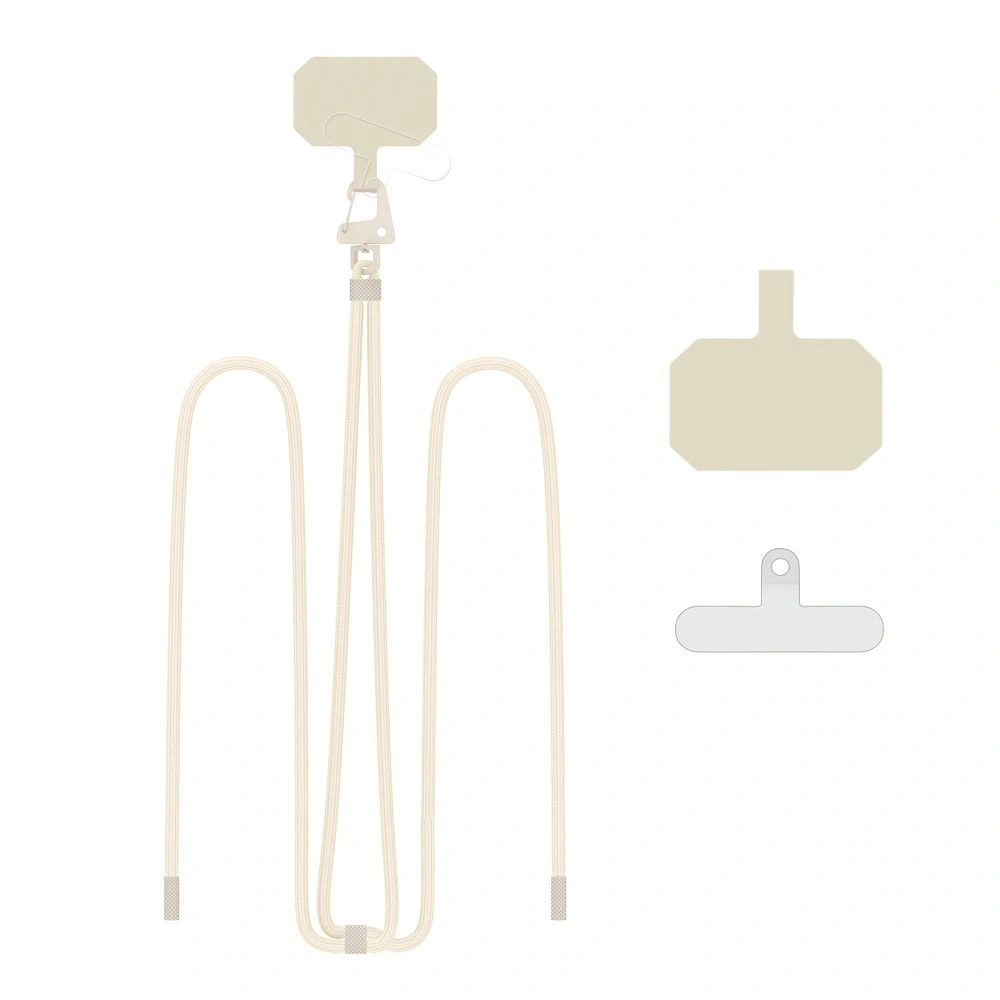 Smycz do telefonu Tech-Protect C5s Rope Crossbody Strap Cosmic Latte - Smycze - Tech-Protect