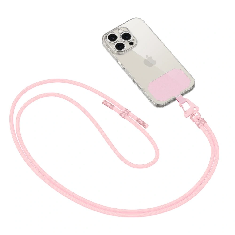 Smycz do telefonu Tech-Protect C5s Rope Crossbody Strap Baby Pink - Smycze - Tech-Protect