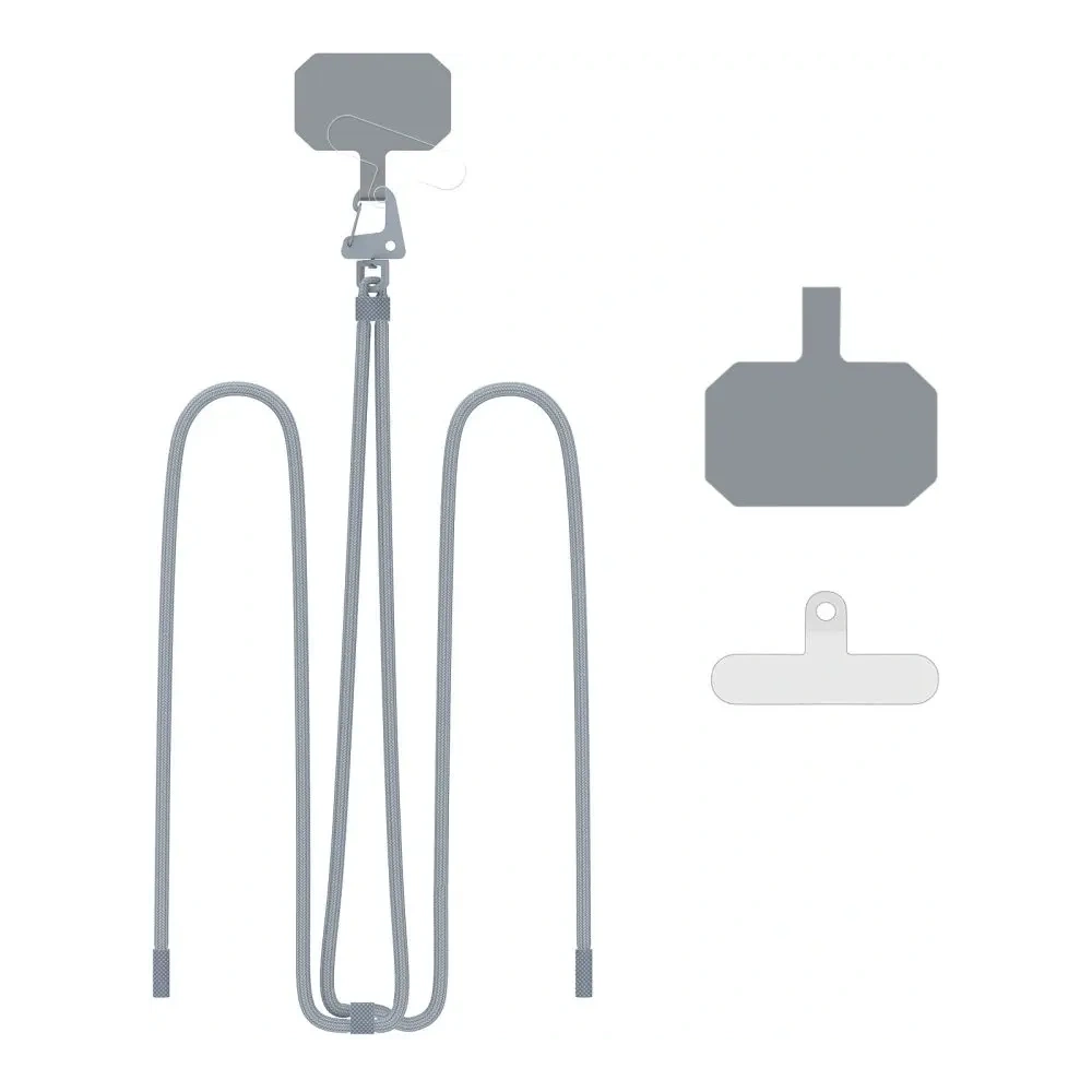 Smycz do telefonu Tech-Protect C5s Rope Crossbody Strap Steel Grey - Smycze - Tech-Protect