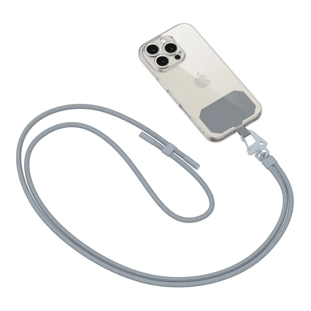 Smycz do telefonu Tech-Protect C5s Rope Crossbody Strap Steel Grey - Smycze - Tech-Protect