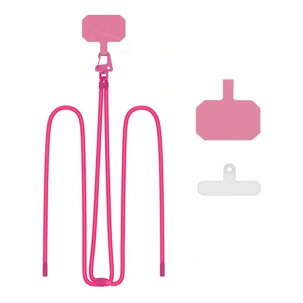 Smycz do telefonu Tech-Protect C5s Rope Crossbody Strap Neon Pink - Smycze - Tech-Protect