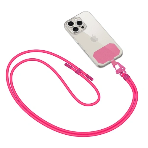 Kup Telefontartó heveder Tech-Protect C5s Rope Crossbody Strap Neon Pink - THP3035 - {ean13} - Sklep Home Screen