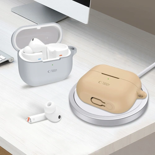 Kup Tech-Protect Samsung Carcasă silicon cârlig Galaxy Buds 3 / 3 Pro Cafe Latte - THP3038 - {ean13} - Sklep Home Screen