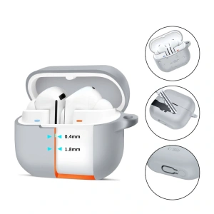 Kup Tech-Protect Samsung Fall Silikon Haken Galaxy Buds 3 / 3 Pro Buntstift grau - THP3039 - {ean13} - Sklep Home Screen