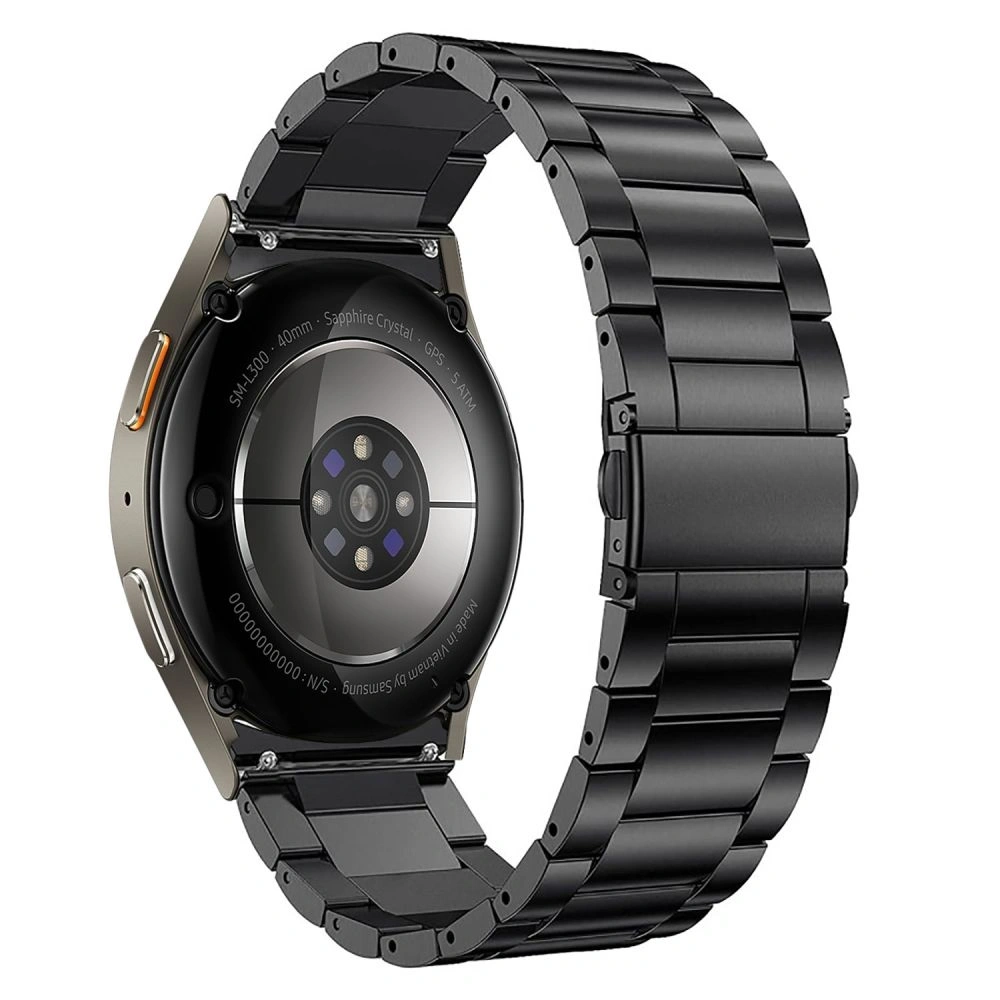 Pasek Tech-Protect Stainless Samsung Galaxy Watch 4 / 5 / 5 Pro / 6 / 7 / FE Black - Galaxy Watch7 44mm - Tech-Protect