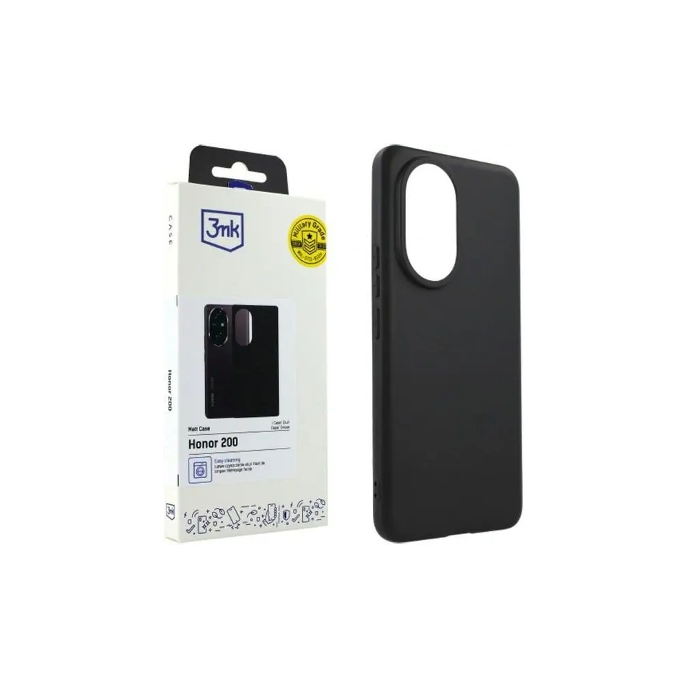 Etui 3MK Matt Case Honor 200 czarny - Honor - 3MK