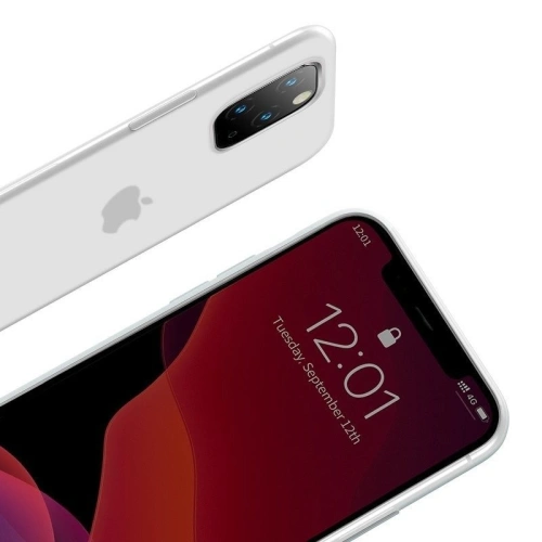 Buy Baseus Jelly Liquid Silica Gel Protective Case For iPhone 11 Pro 5.8inch Transparent White - BSU874WHT - {ean13} - Home Screen Store Europe