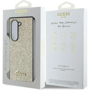 Buy Case Guess GUHCZFD6HGGSHD Samsung Galaxy Z Fold6 4G Glitter Script gold - GUE3447 - {ean13} - Home Screen Store Europe
