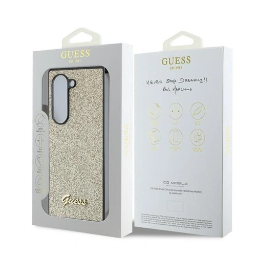 Kup Etui Guess GUHCZFD6HGGSHD Samsung Galaxy Z Fold6 4G Glitter Script arany - GUE3447 - {ean13} - Sklep Home Screen