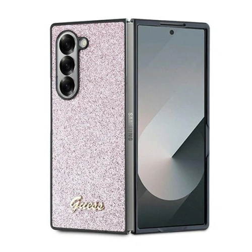 Kup Etui Guess GUHCZFD6HGGSHP Samsung Galaxy Z Fold6 hardcase 4G Glitter Script růžový - GUE3449 - {ean13} - Sklep Home Screen