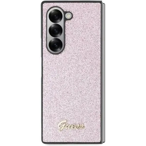 Kup Etui Guess GUHCZFD6HGGSHP Samsung Galaxy Z Fold6 hardcase 4G Glitter Script różowy - GUE3449 - {ean13} - Sklep Home Screen
