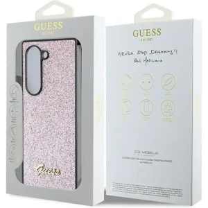 Kup Etui Guess GUHCZFD6HGGSHP Samsung Galaxy Z Fold6 hardcase 4G Glitter Script różowy - GUE3449 - {ean13} - Sklep Home Screen