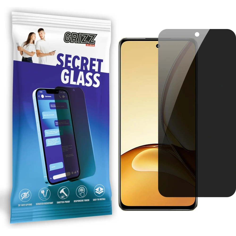 Szkło prywatyzujące GrizzGlass SecretGlass do Realme C63 5G - realme Seria C - GrizzGlass
