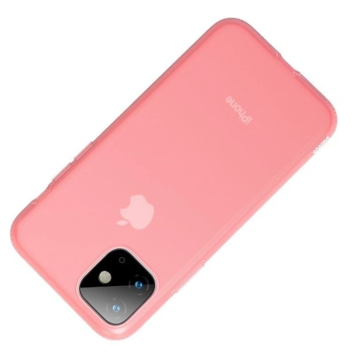 Buy Baseus Jelly Liquid Silica Gel Protective Case For iPhone 11 6.1inch Transparent Red - BSU879RED - {ean13} - Home Screen Store Europe