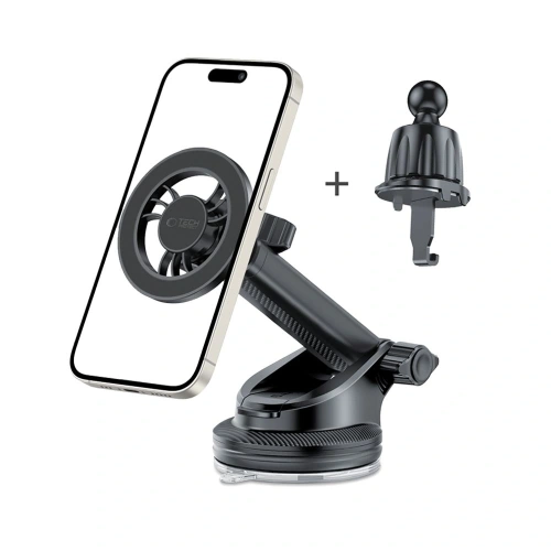 Buy Car mount for grille / windshield / cockpit Tech-Protect N56 Magnetic MagSafe Black - THP3048 - {ean13} - Home Screen Store Europe