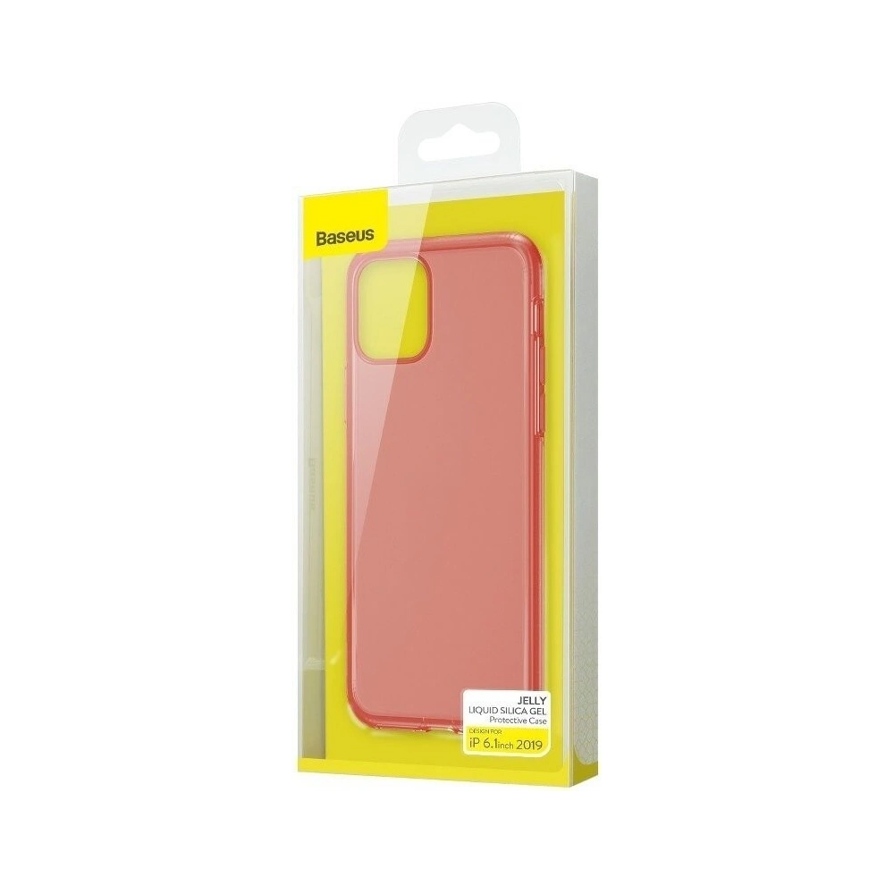 Etui silikonowe Baseus Jelly Liquid Silica Gel Case do iPhone 11 6,1 (czerwone)