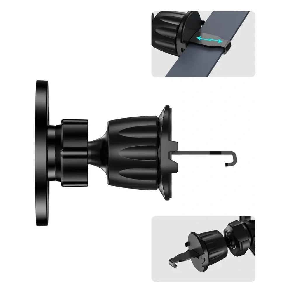 Uchwyt samochodowy do kratki / na szybę / na kokpit Tech-Protect N56 Magnetic MagSafe Dashboard & Vent Car Mount Black - na kokpit / szybę - Tech-Protect