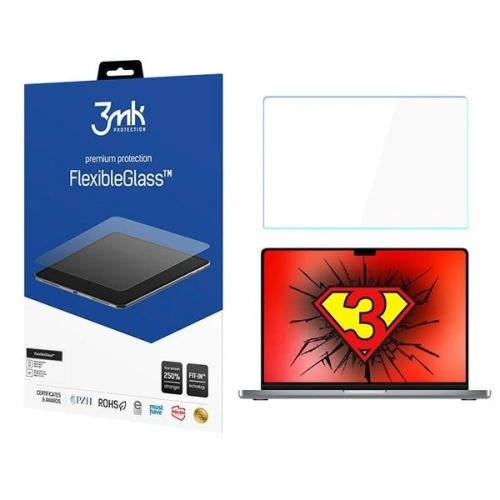 Buy Hybrid glass 3MK FlexibleGlass Apple MacBook Pro 14" M1/M2/M3 15" - 3MK6368 - {ean13} - Home Screen Store Europe